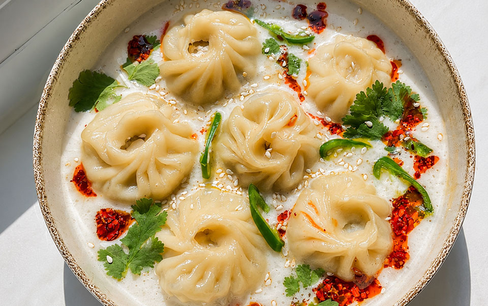 Chicken White Sauce Momo