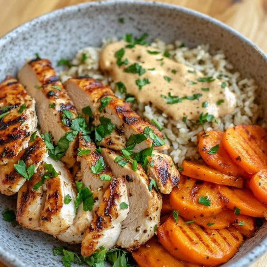 Grilled Chicken in Brown Sauce